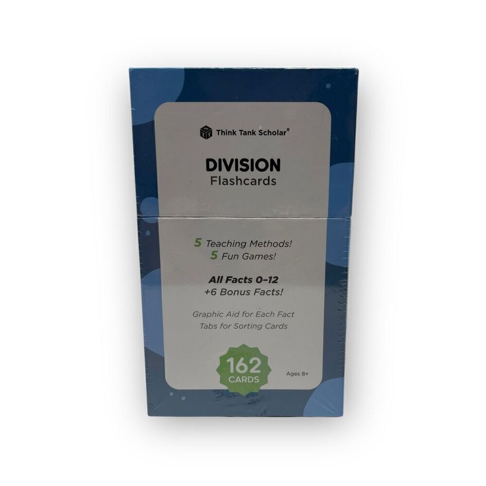 Think Tank Scholar Division 162 Flash Cards Educational Math Practice